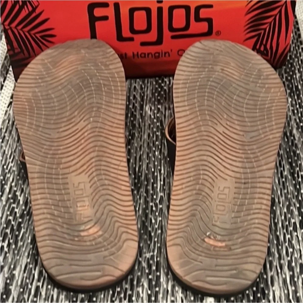 Authentic Flojos mens designer flip flops sandals sz 11